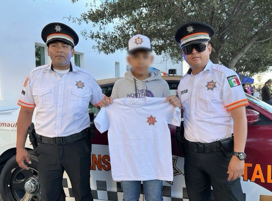 Niño Iker cumple sueño de ser Guardia Estatal en Reynosa